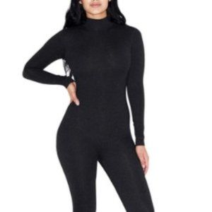 *NEW* American Apparel Women's Cotton Spandex Long Sleeve Turtleneck Catsuit